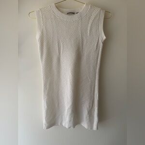 Tahari Cream Textured Knit Top